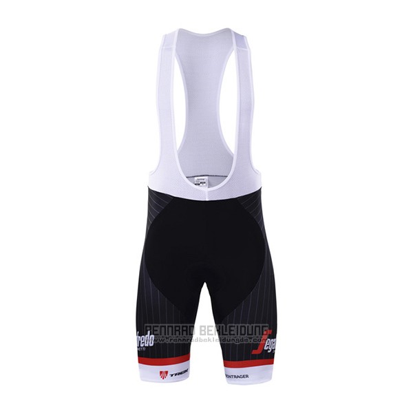 2017 Fahrradbekleidung Trek Segafredo Shwarz und Wei Trikot Kurzarm und Tragerhose